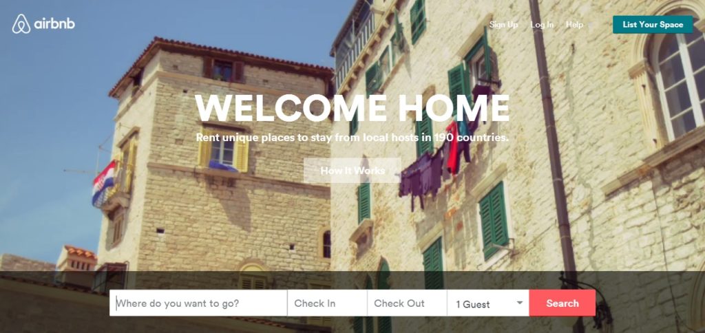 AirBnB accepteert American Express Creditcards