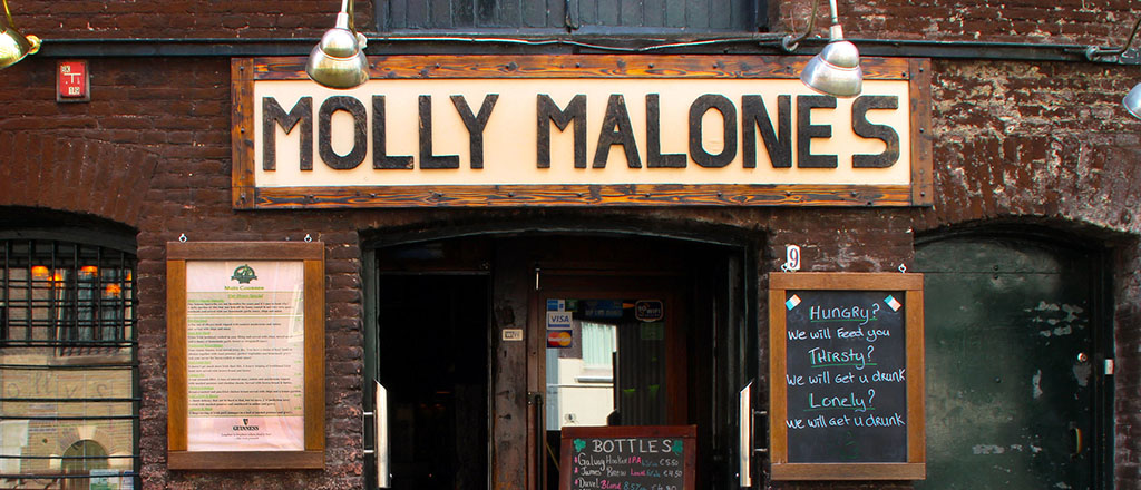 Molly Malones accepteert american express creditcards1