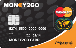 Money2Go Prepaid MasterCard