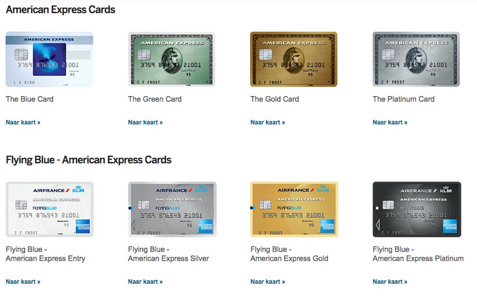 Verzekeringen van American Express creditcards1