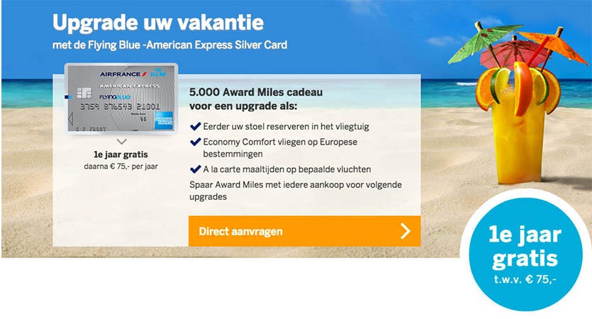 Willem Van Oranje accepteert American Express Credit Cards