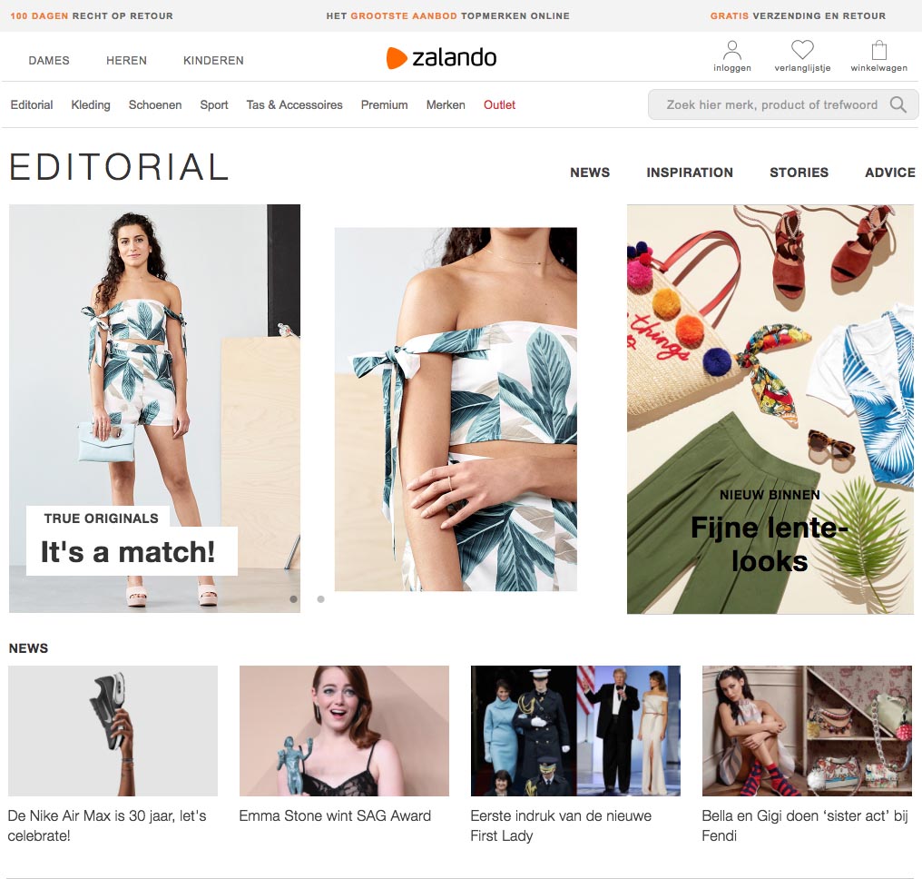 Zalando accepteert American Express Creditcards1